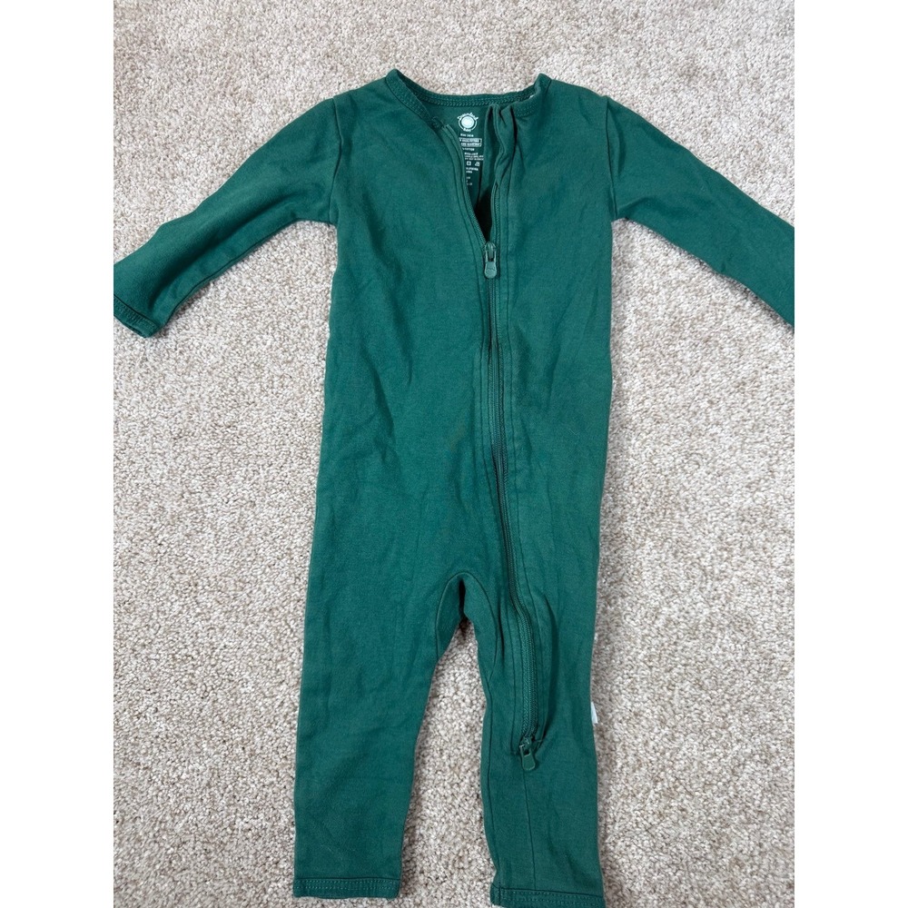 Dreamland baby zippy footie size 3-6m Emerald Green Unisex